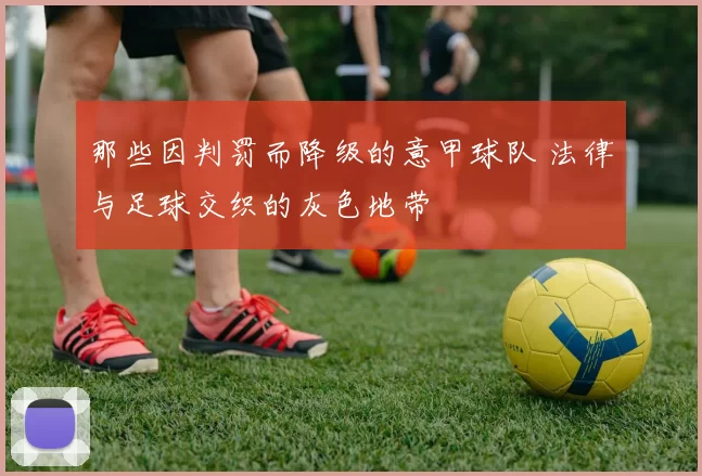 那些因判罚而降级的意甲球队 法律与足球交织的灰色地带